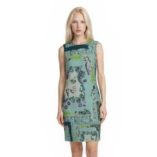 NEW Versace Collection Dress Women's Size 42 6 Medium Mint Green Baroque