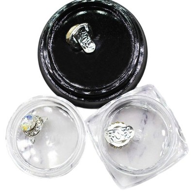 3g Empty Makeup Jar Pots Refillable Sample Bottle Plastic Transparent Box Travel