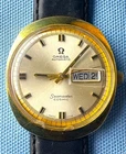Vintage Men's Working Omega Watch Seamaster Cosmic Gold Dial Day & Date