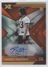 2019 Panini XR Rookies Orange Auto 38/49 Rodney Anderson #162 Auto 0rx2