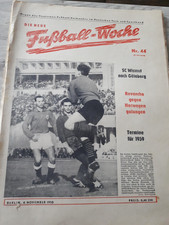 Fuwo Nr.44/1958-SC Wismut Karl Marx Stadt nach Göteborg/Revanche gegen Norwegen