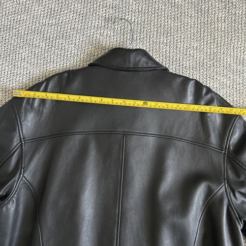 Jos. A. Bank Leather Jacket For Men Sz M Black Color Genuine Leather - Picture 19 of 23