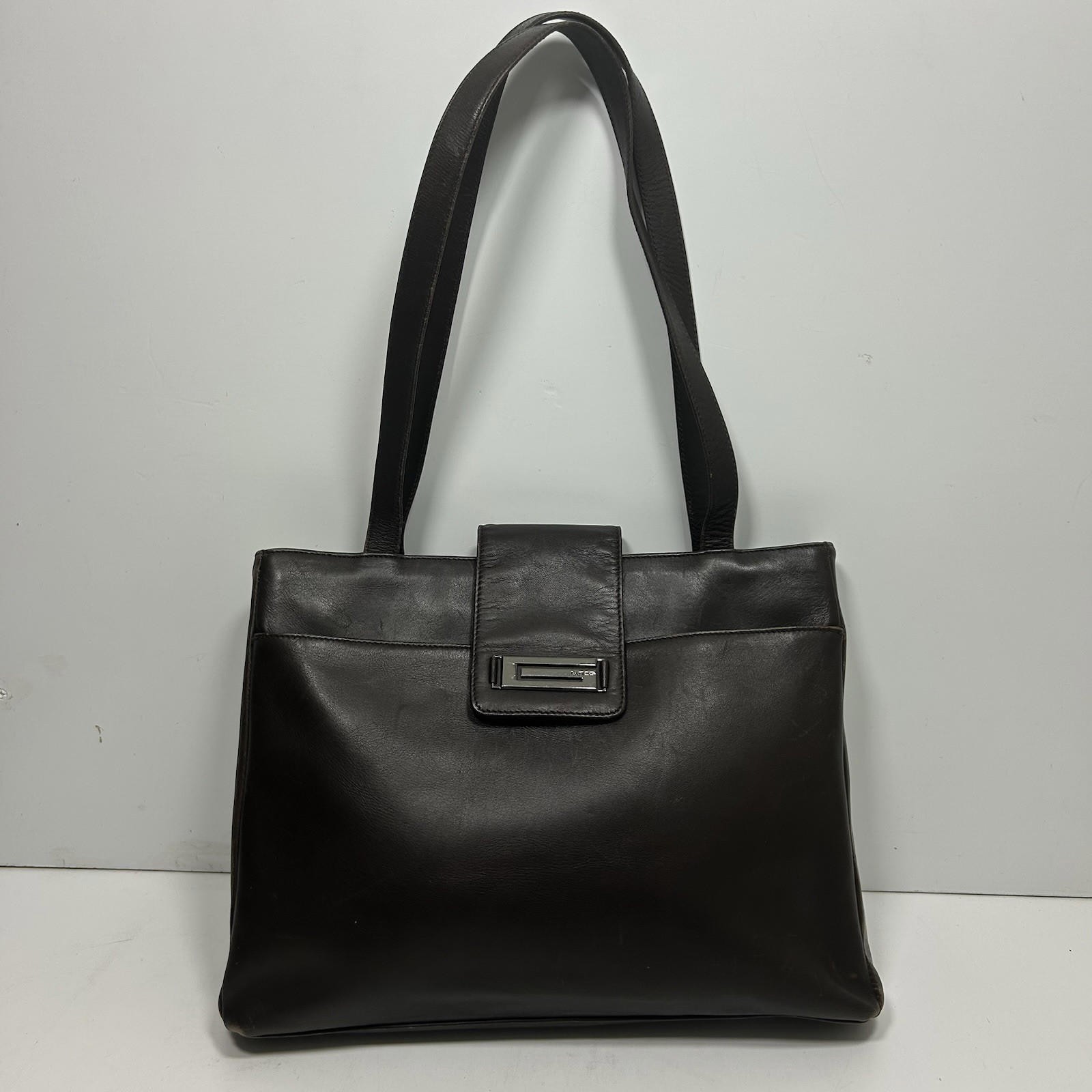 Guess Vintage Leather Handbag Brown - image 1