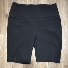 Mondetta Women's Black Biker Shorts Activewear Pockets Athletic M
