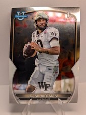 2022 Bowman University Chrome Sam Hartman #51 1st Bowman Wake Forest