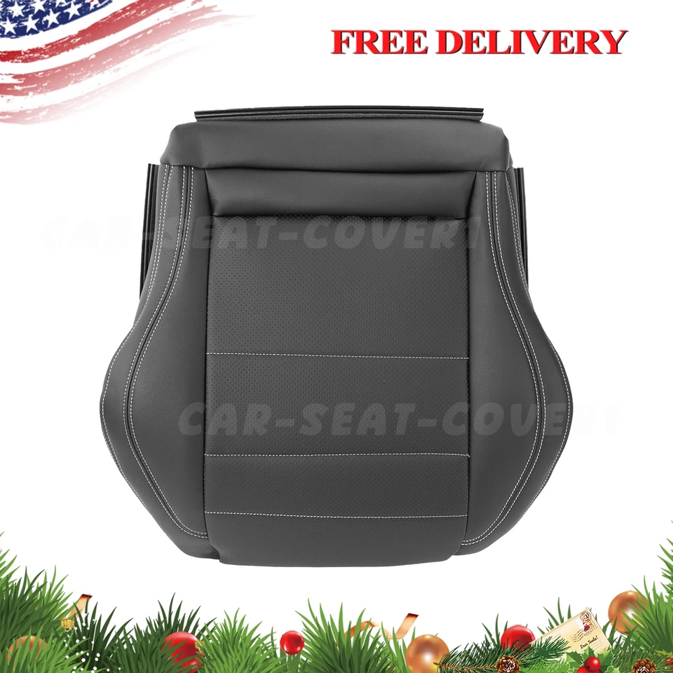 2012 2013 2014-15 Fits Mercedes Benz C250 C350 Front Bottom Leather Covers Black - Image 2 of 4