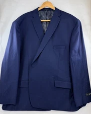 Shaquille O’Neal Mens XLG Navy Blue Stretch Blazer, Big & Tall, NWT, 60 REG