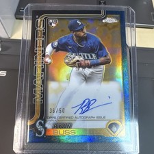 Topps Gilded Chrome Gold Autographs Ryan Bliss Blue Refractor Rookie /50