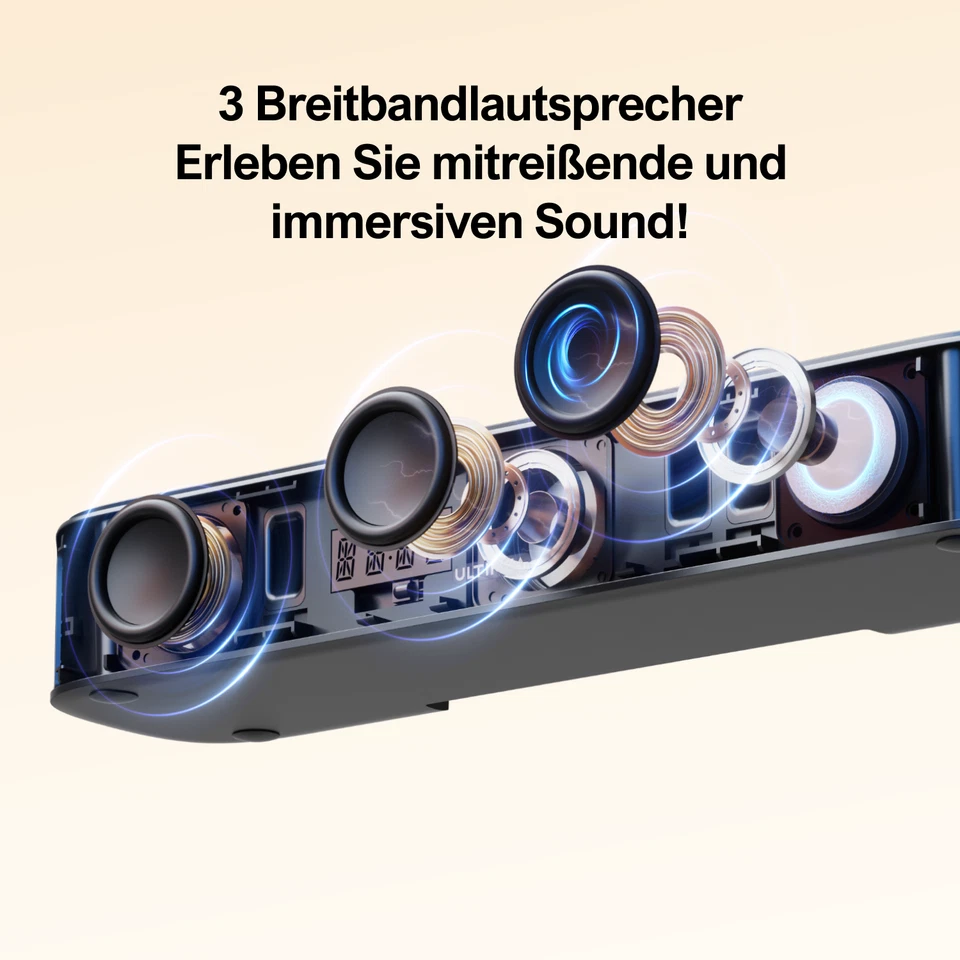 ULTIMEA 7.1ch Soundbar für TV Surround Sound System mit Subwoofer, Lautsprechern - Bild 3 von 4