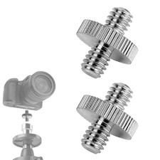 2 PCS Tripod Adapter, 1/4" to 1/4" Male Threaded Tripod Tripod Screw Adapter, Ca