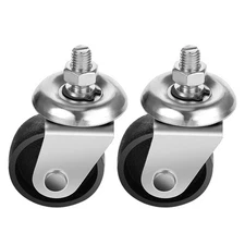 Floor Jack Casters for 3 Ton Jack, Cast Iron Caster Wheels, 12mm Stem 