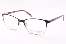 NEW SOFIA VERGARA SIGNATURE EYEWEAR SOLANA BLACK AUTHENTIC EYEGLASSES 53-16