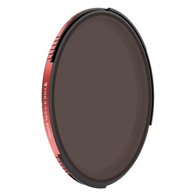 Freewell 82mm Threaded Hybrid Variable ND/CPL Filter 3 to 82mm, red and black