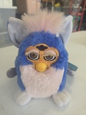 Vintage 1999 Furby Babies Dark Blue Pink Fur 70-940 Tiger Electronics Works