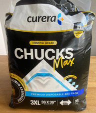 Chucks MAX Hospital Grade Bed Pads 36" x 36" Premium Disposable Bed Pads 3XL 10