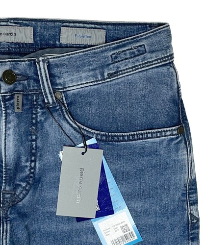 Pierre Cardin W36 L32 Antibes Stretch Jeans Trousers Ocean Blue 35530.8070.6837 2nd Choice - Picture 6 of 8