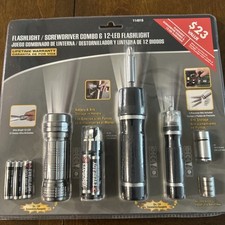 12 – LED, flashlight and pocket screwdriver￼