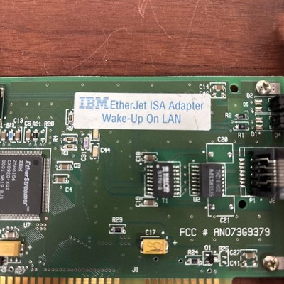 IBM ISDN ISA アダプタ 29H8485 価格応談 IBM EtherJet ISA Adapter Wake-Up On LAN | eBay