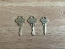 3 Schlage Keys