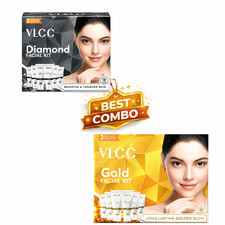 VLCC Gold Facial Kit  VLCC Diamond Facial Kit - 60g Each Pack of 2 Free ship