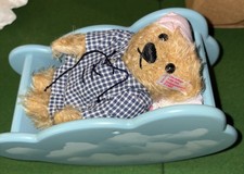 Steiff teddy bear in a cloud cradle 014833000 Year 2002 in original box