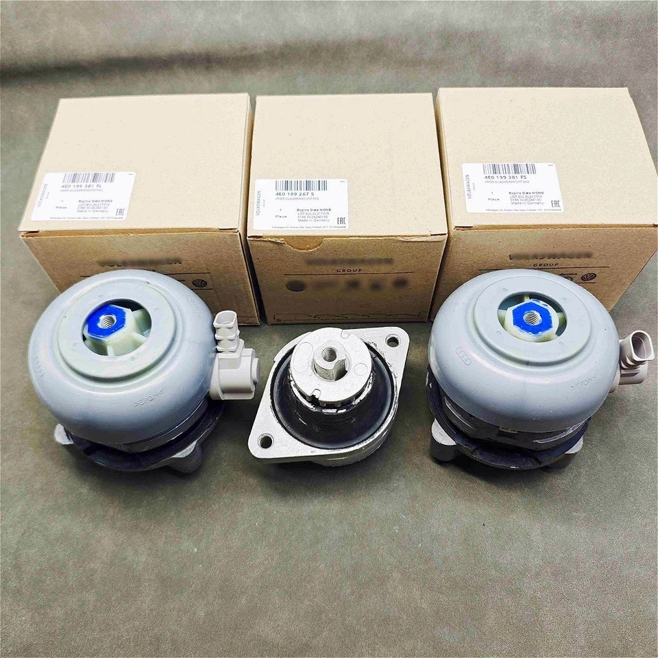 3X Sensor Engine Mount Kit 4E0199381FL 4E0199381FN 4E0199267S For Audi S8 A8 Foto 3 de 4