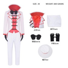 Hazbin Hotel Lucifer Morningstar Uniform Halloween Full Set/Hat Cosplay Costume