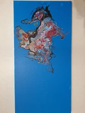 Original Acrylic Pour Painting Abstract Art signed canvas