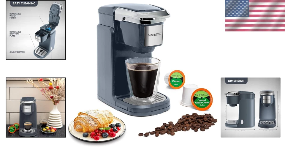 Compact 12oz Coffee Brewer - Single Serve, Auto Shut-Off, K-Cup Compatible - Image 2 of 4