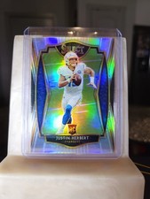 2020 Panini Select Justin Herbert PREMIER LEVEL SILVER PRIZM RC #144 ROOKIE CARD