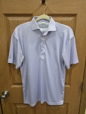 Collars  Co. Dress Collar Polo Shirt Mens Small Blue Houndstooth Lightweight