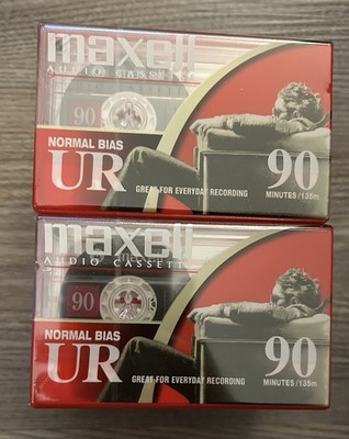 Maxwell You Are 90 Audio Cassette Tape Normal Bias 10 Cassettes Sealed