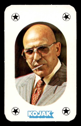 Carte da gioco vintage 1975 Monty Gum retro rosso Kojak TV mazzo completo di 52 carte - Foto 3 di 12