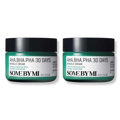 AHA BHA PHA 30 Days Miracle Cream - Pack of 2 - Mild Exfoliating Salicylic Ac...