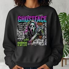 Halloween Slasher Character Sweatshirt Spooky Scary Horror