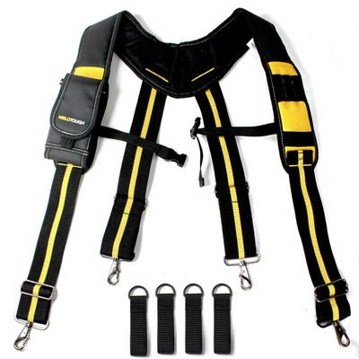 Padded Suspenders Tool Belt Suspenders Heavy Duty Work Suspenders for Carpent...