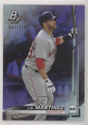 2019 Bowman Platinum Wal-Mart Purple Foil 45/250 JD Martinez #77 0d4