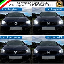 CONVERSIONE FARI FULL LED VW GOLF PLUS 2009+ 6000K LED CANBUS H7 + H15 + T10 W5W