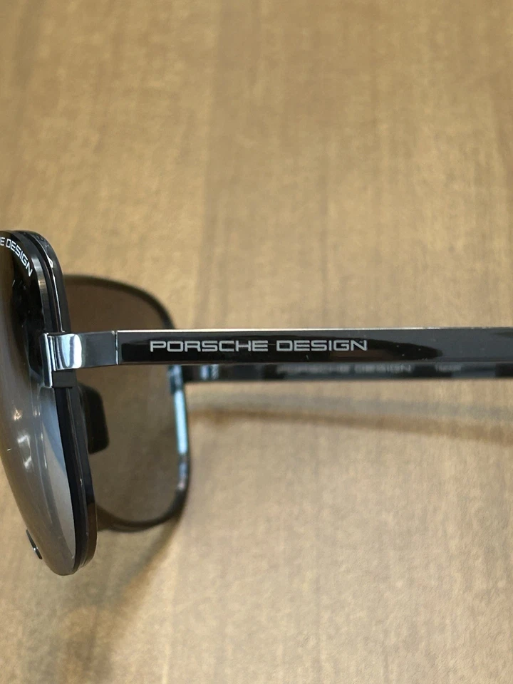 Gafas de sol cuadradas de moda Porsche Design para hombre P8678 P/8678 67 mm Foto 2 de 4
