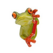 3D Peep Frog Funny Car Stickers Rearview Mirror Computer Ornaments  A