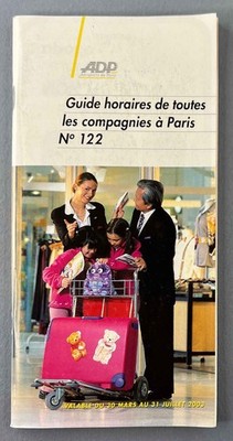 Paris Flughäfen Fahrplan März - Juli 2003 CDG ORY LBG Horaires Flughafen Frankreich