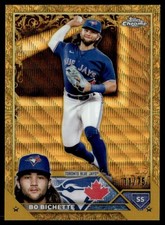2023 Topps Gilded Collection Gold Wave Etch Bo Bichette /75 Toronto Blue Jays