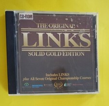 Vintage 1994 The Original Links Solid Gold Edition Golf PC CD-ROM Win DOS
