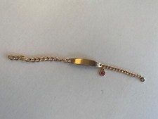 Children s bracelet 7.5 long. Engraveable for medical info, little charm alert