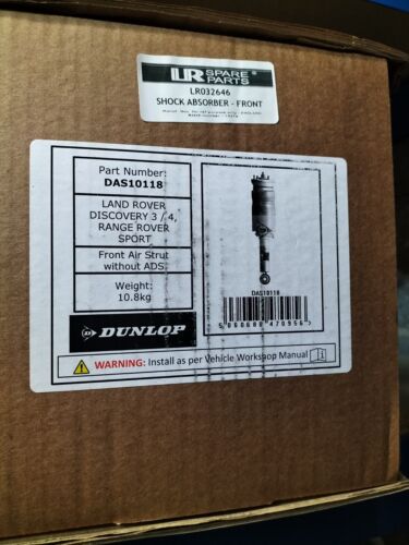 Land Rover Disco 3/4/RRS Front Air Spring Strut (LH/RH) - LR032646 - DUNLOP UK - Picture 2 of 2