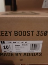 Adidas YEEZY Boost 350 V2 Black Non-Reflective FU9006 Men's Size 10.5 DEADSTOCK