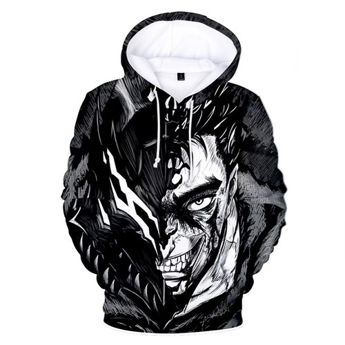 Berserk Guts 3D Hoodies Cosplay Berserker Adult Kids Sweatshirts Jackets Coats - Picture 23 of 29