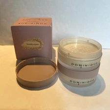 X2 NEW In Box! Dominique Cosmetics SMOOTH & BLUR Setting Powder - TRANSLUCENT