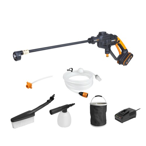 WORX Powershare Cordless Hydroshot Portable Pressure Cleaner Kit 20V 2.0Ah