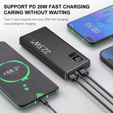 20000mAh Power Bank 22W Charging Portable External Battery Backup For Cell Phone